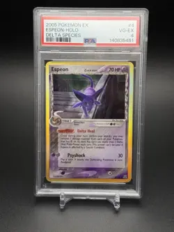 2005 Pokemon EX Delta Species Espeon Holo 4/113 VG - EX PSA 4 - Image 1
