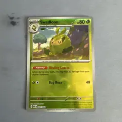Swadloon 002/086 Poke Ball Reverse Holo Pokemon TCG White Flare English - Image 1