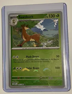 Sawsbuck 007/086 (Poke Ball Reverse) Holo Pokemon TCG White Flare ENGLISH - Image 1