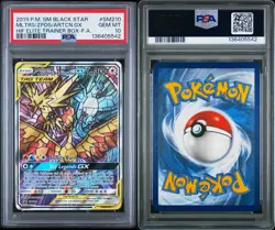 2019 POKEMON SM HIDDEN FATES ETB FULL ART/MOLTRES & ZAPDOS & ARTICUNO GX PSA 10 - Image 3