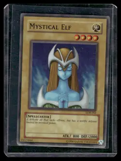 Yugioh The Legend of Blue Eyes White Dragon #LOB-062 Mystical Elf - Image 1