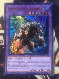Yugioh: Chimera The King Of Phantom Beasts DUNE-EN033 Ultra Rare 1st Edition NM - Image 1