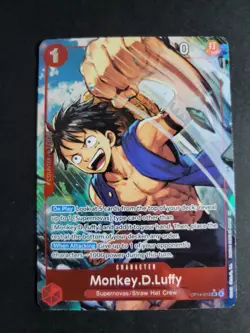 Monkey D Luffy (Alternate Art) OP14-013 SR One Piece The Azure Sea's Seven - Image 1