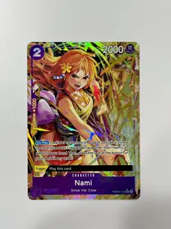 Nami PRB02-012 THE BEST VOL. 2 Alternate Art Parallel One Piece TCG "LP" - READ - Image 1