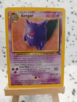 Pokemon TCG Gengar 20/62 Fossil Set Non Holo Rare Unlimited 1999 WOTC NM/LP - Image 1