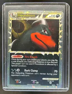 2010 Pokemon HeartGold & SoulSilver Undaunted Houndoom #82/90 - Image 1