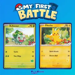 *CHOOSE YOUR CARD!* Pokemon TCG My First Battle Single Cards Deck Pikachu 2023 - Image 1