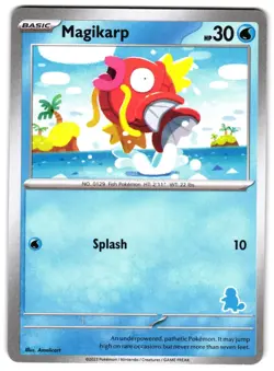 MAGIKARP - NM - MY FIRST BATTLE DECK STAMP PIKACHU ENGLISH POKEMON CARD - Image 1