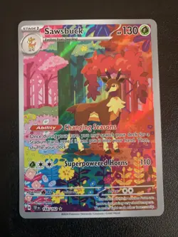 Pokemon Cards Sawsbuck 166/162 SV05: Temporal Forces Holo Card NM TCG - Image 1