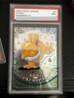 1x PSA 9 MINT Hypno TOPPS CHROME T.V. #97 Pokemon Card - Image 1