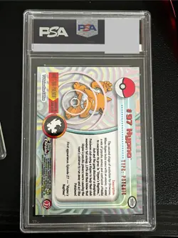 1x PSA 9 MINT Hypno TOPPS CHROME T.V. #97 Pokemon Card - Image 2