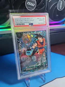 Dragon Ball Super Card Game - Son Goku Peace Resolutions - Gem Mint - PSA 10 - Image 1