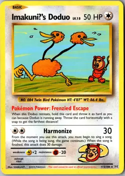 ImakuniU's Doduo 112/108 Secret Rare XY - Evolutions LP Pokemon Card - Image 1