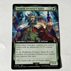 Tromell, Seymour's Butler Extended Art x1, MTG, Final Fantasy, FIN, NM - Image 1