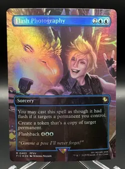 Flash Photography 0463 Borderless Foil - MTG: Final Fantasy Commander - NM ✨ - Image 1