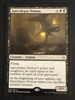 1x Apocalypse Demon (58) Hour of Devastation LP MTG Magic the Gathering x1 MKE - Image 1