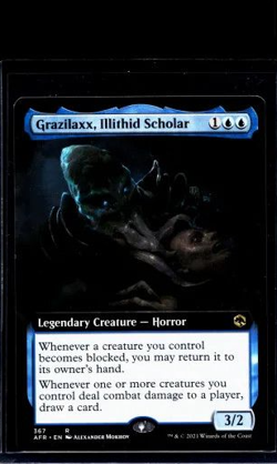 Magic The Gathering AFR Forgotten Realms #367 Grazilaxx Illithid Scholar - Image 1