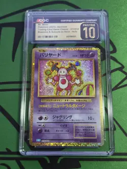 CGC 10 Pristine Japanese Mr. Mime CLK Classic Collection 013/032 Pokemon Card - Image 1