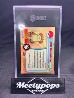 Growlithe 2000 Topps Chrome Pokemon T.V. Animation #58 SGC 9.5 MT+ - Image 2
