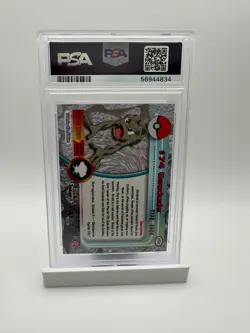 2000 Topps Chrome Pokemon HOLO #74 GEODUDE PSA 4 - Image 2