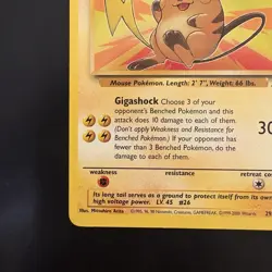 Pokemon Vintage Fossil Non-holo Rare Raichu 29/62 Wotc 1999 - Image 5