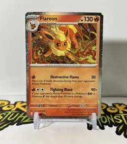 Pokemon Flareon SVP 167 Scarlet & Violet Cosmos Holo Black Star Promo NM - Image 1