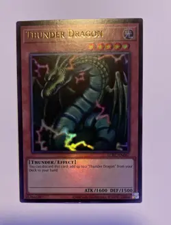 Yu-Gi-Oh! TCG Thunder Dragon Legendary Collection Kaiba LCKC-EN067 1st ED - Image 1