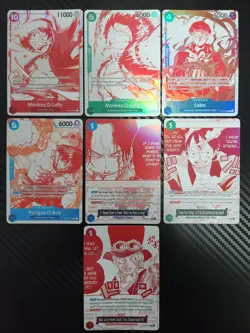 One Piece OP13 3rd Anniversary Treasure Pack Campaign Promo Set of 7 - Image 1