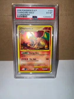 Pokemon TCG Charizard Stormfront 103/100 Holo Secret Rare - PSA 6 - Image 1