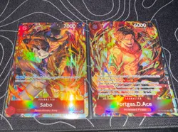 Sabo & Ace (Illustration Box Vol.5) One Piece Promotion Cards Foil Near Mint! - Image 1