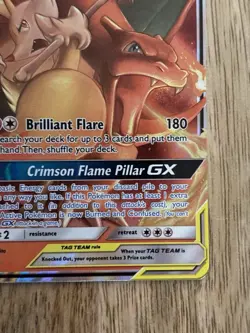 Charizard & Braixen Tag Team GX Cosmic Eclipse 22/236 Pokemon Card - Image 5
