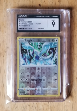 Pokemon tcg- Lugia (Reverse Holo) - Darkness Ablaze 140/189 - CGC Grade 9 - Image 1