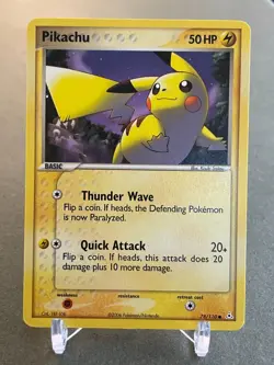 Pokemon Pikachu 78/110 ex Holon Phantoms MP - Image 1