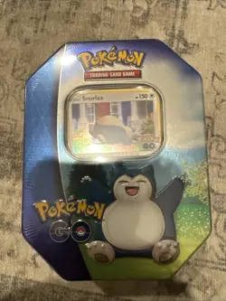 Pokemon TCG Pokemon Go SNORLAX Gift Tin Factory Sealed - 4 Booster Packs PoGo - Image 1
