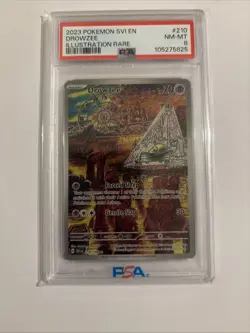 2023 POKEMON SCARLET & VIOLET 210/198 DROWZEE- PSA 8 - Image 1