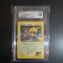 CGC Gem Mint 10 Rocket's Zapdos Pokemon 2021 Celebrations Classic Collection - Image 1