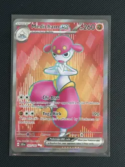 Pokemon: Medicham ex - 161/142 - SV07: Stellar Crown (SCR) Holo Ultra Rare - Image 1