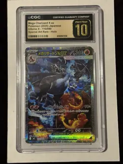 CGC 10 Mega Charizard X EX 110/080 Special Art Rare Holo Pokemon Pristine - Image 1