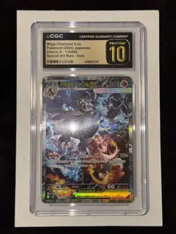 CGC 10 Mega Charizard X EX 110/080 Special Art Rare Holo Pokemon Pristine - Image 3