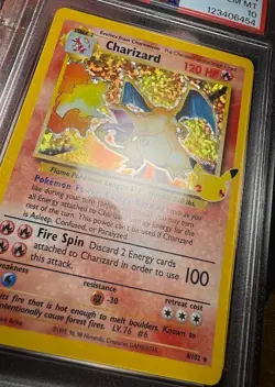 HOLO BLEED !!! PSA 10 CHARIZARD 4 CELEBRATIONS POKEMON GEM MINT !!! - Image 2