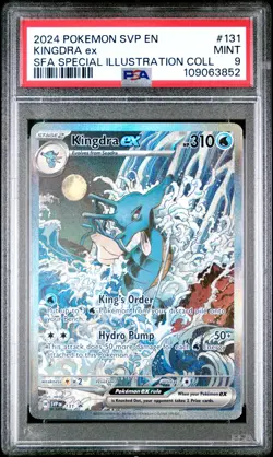 2024 POKEMON SVP EN-SV BLACK STAR PROMO #131 KINGDRA EX PSA 9 - Image 1