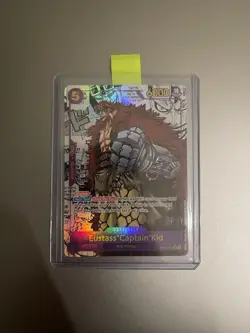 One Piece Tcg Card Op05-074 Eustass Captain Kid Op05 Manga Rare Alt Art Top - Image 1