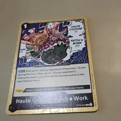Haute Couture Patch Work OP05-091 R Awakening of the New Era One Piece TCG CCG - Image 2
