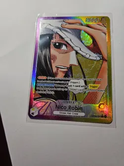 One Piece CCG Robin Op09 Alt Art Leader English Mint Condition - Image 1