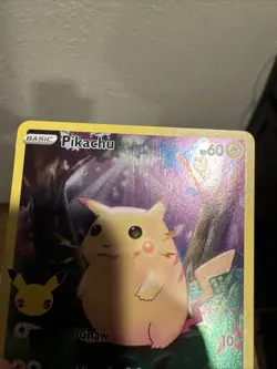 Pokemon TCG Celebrations Pikachu Holo Rare Card 005/025 LP-/MP+ - Image 4
