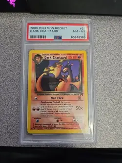 2000 Pokemon Team Rocket Dark Charizard 21/82 Psa 8 - Image 1