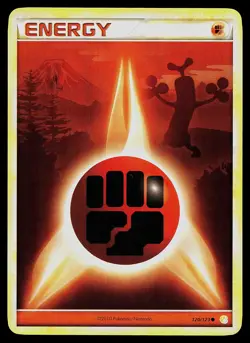 Pokemon Card - Fighting Energy HeartGold SoulSilver 120/123 Common Non-Holo - Image 1