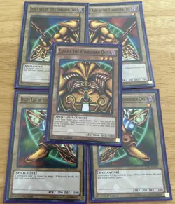 Exodia the Forbidden One Complete 1st Edition Set LDK2-ENY04-08 1996 Card Lot - Image 1