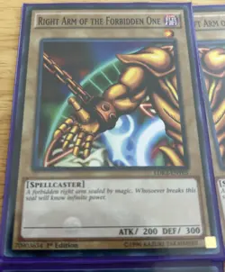 Exodia the Forbidden One Complete 1st Edition Set LDK2-ENY04-08 1996 Card Lot - Image 3