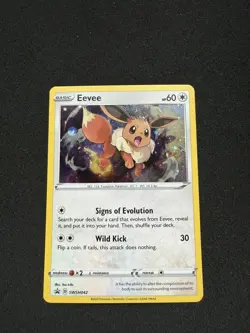 Eevee SWSH042 - Pokemon Sword & Shield Black Star Promo Card - NM - Image 1